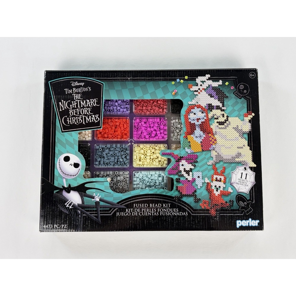Nightmare Before Christmas Perler Fused Bead Kit 4473 pcs Pegboard Pattern Set